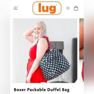 Lug Bag in Yellow and White